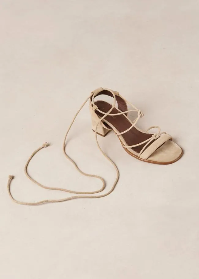 ALOHAS Sandals Sophie 8211 Beige Suede Sandals 8211 Women