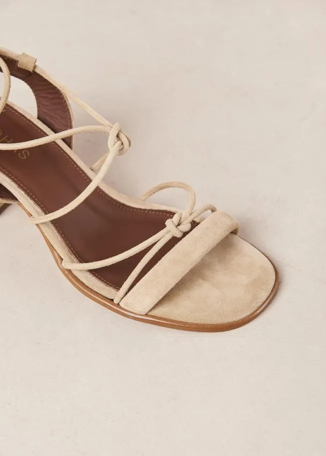 ALOHAS Sandals Sophie 8211 Beige Suede Sandals 8211 Women
