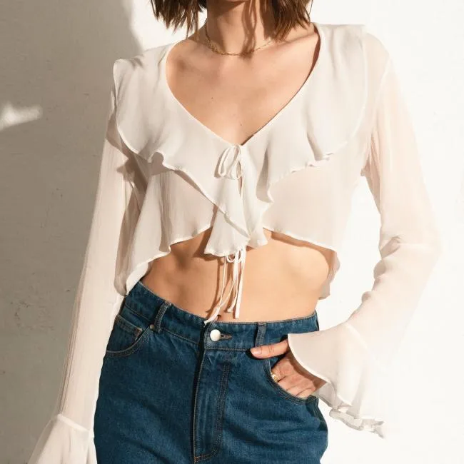 ALOHAS Shirts Linn 8211 White Top 8211 Women