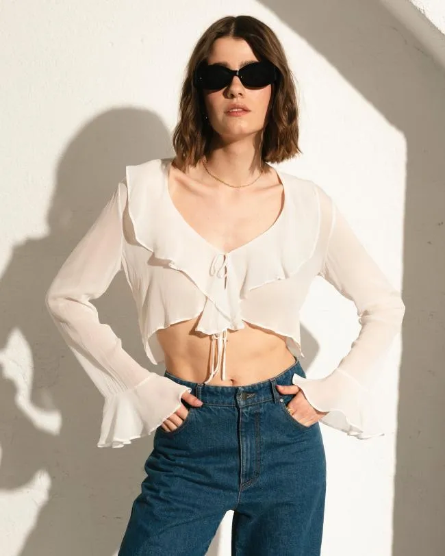 ALOHAS Shirts Linn 8211 White Top 8211 Women