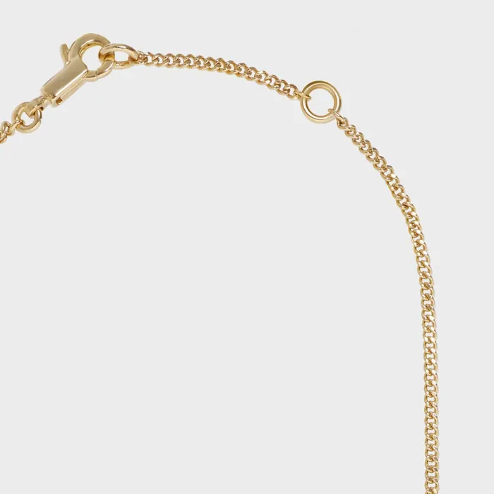Alphabet Q Necklace In Brass With Gold Finish Gold Women CELINE ALPHABET