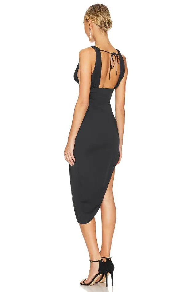 Amelie Midi Dress Black Women Lovers and Friends Dresses