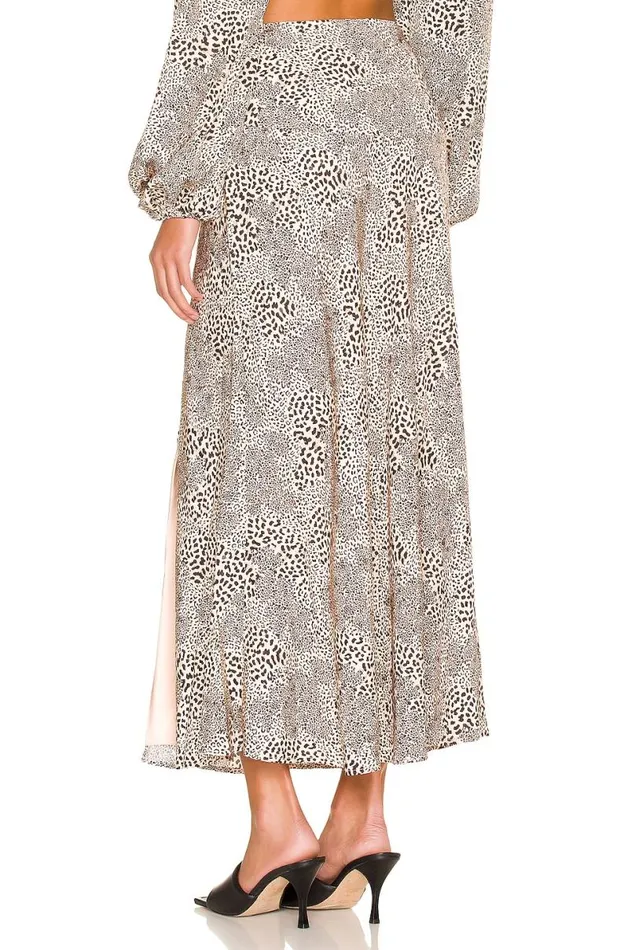 Anderson Midi Skirt Cheetah Women Lovers and Friends Skirts