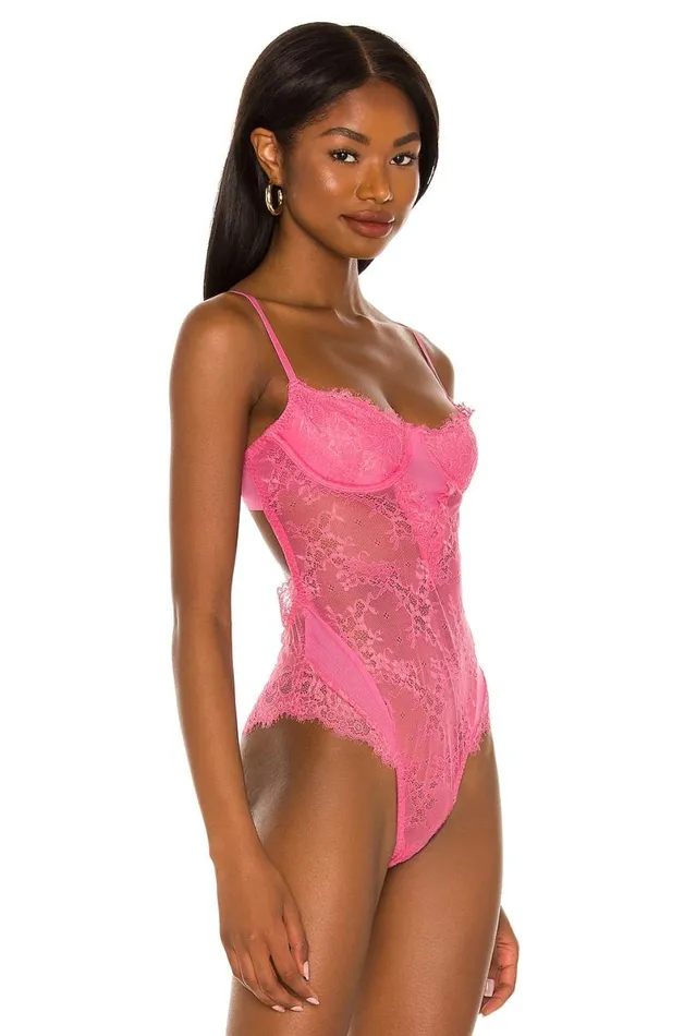Ariella Bodysuit Rose Women Lovers and Friends Lingerie and Sleepwear