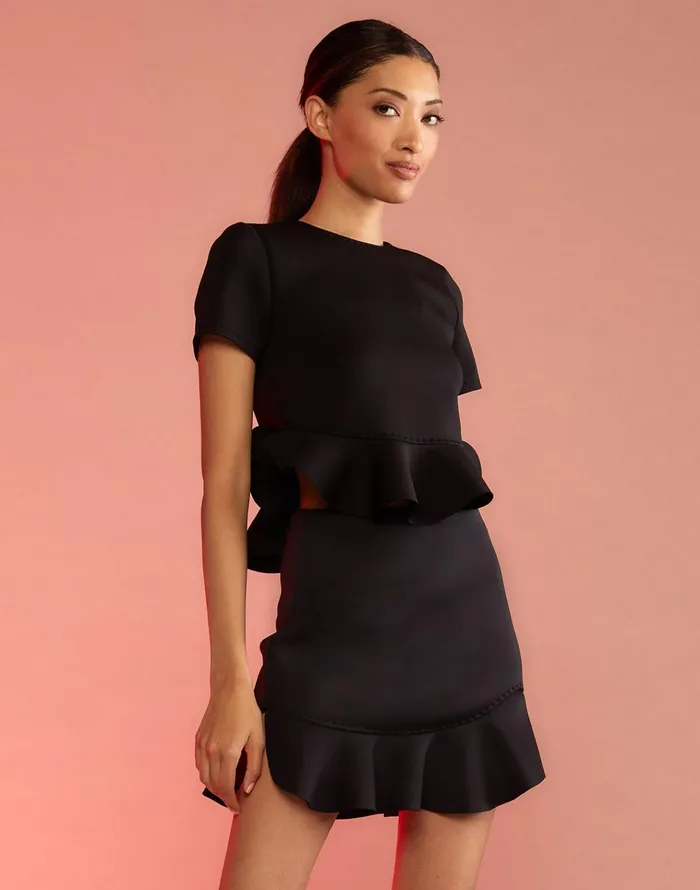 Astro Skirt 8211 Black Women Cynthia Rowley Bottoms