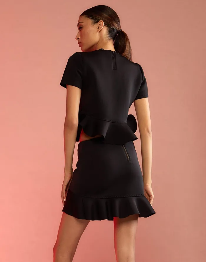 Astro Skirt 8211 Black Women Cynthia Rowley Bottoms