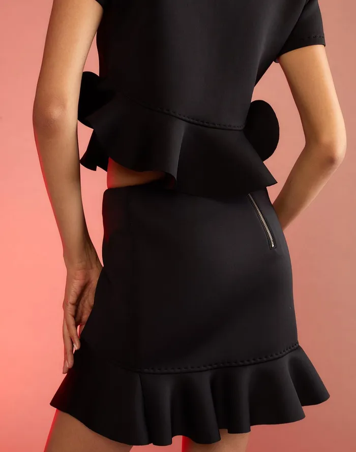 Astro Skirt 8211 Black Women Cynthia Rowley Bottoms