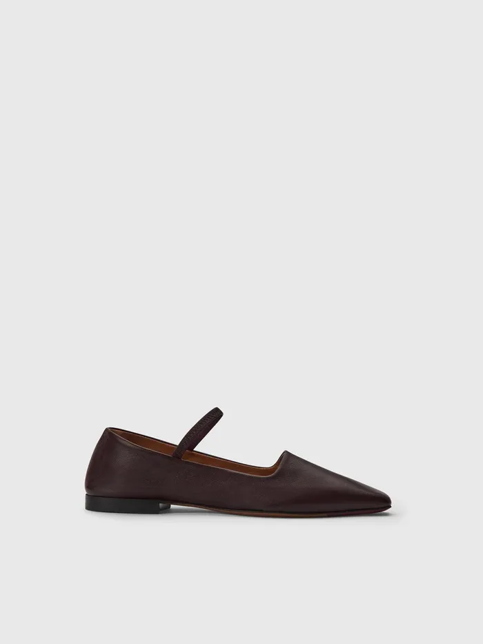 ATP Atelier Flats Petina Walnut Nappa Mary Jane Flats Walnut 8211 Women