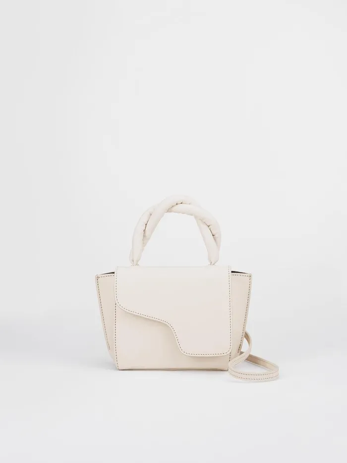 ATP Atelier Handbags Montalbano Linen LeatherNappa Mini Handbag Linen 8211 Women ATP Atelier Handbags Montalbano Linen LeatherNappa Mini Handbag Linen 8211 Women