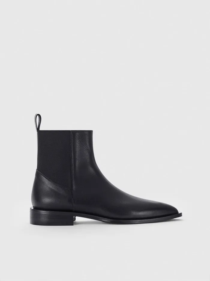 ATP Atelier Icon Shoes Lauro Black Leather Ankle Boots Black 8211 Women