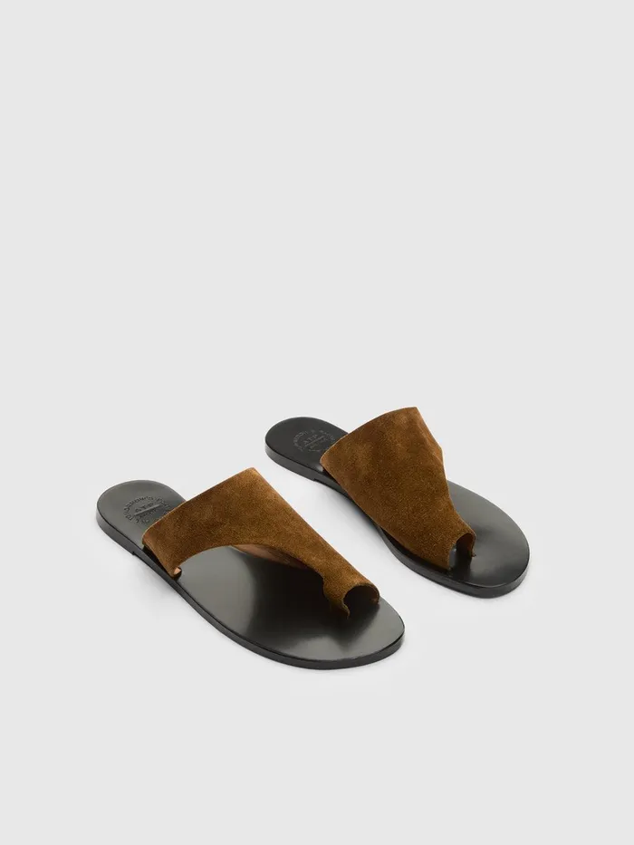 ATP Atelier Sandals Rosa Cannella Suede Cutout Sandals Cannella 8211 Women