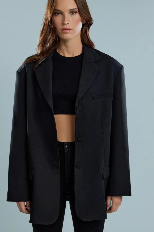 Bardot Blazers Akia Oversized Blazer In Black 8211 Women