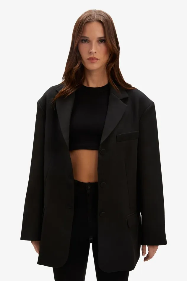 Bardot Blazers Akia Oversized Blazer In Black 8211 Women Bardot Blazers Akia Oversized Blazer In Black 8211 Women