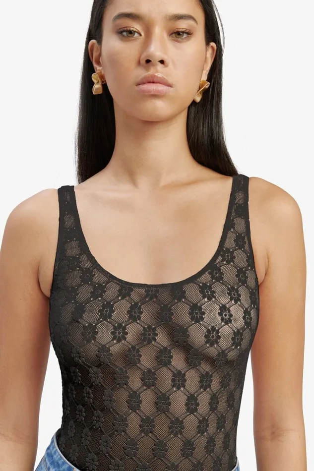 Bardot Bodysuits Adoni Lace Bodysuit In Black 8211 Women Bardot Bodysuits Adoni Lace Bodysuit In Black 8211 Women