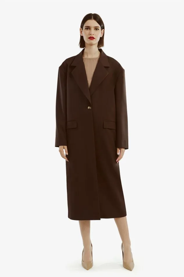 Bardot Coats Maika Oversized Coat In Dark Choco 8211 Women Bardot Coats Maika Oversized Coat In Dark Choco 8211 Women