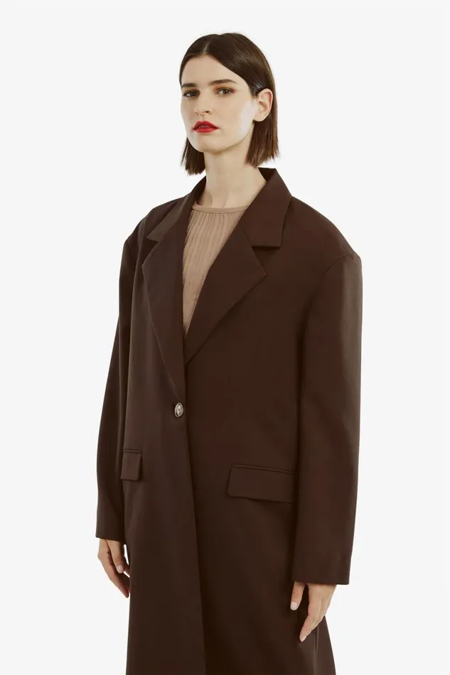 Bardot Coats Maika Oversized Coat In Dark Choco 8211 Women Bardot Coats Maika Oversized Coat In Dark Choco 8211 Women