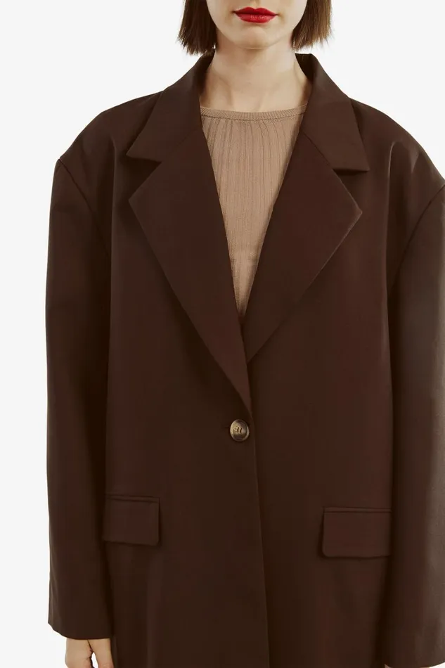 Bardot Coats Maika Oversized Coat In Dark Choco 8211 Women Bardot Coats Maika Oversized Coat In Dark Choco 8211 Women