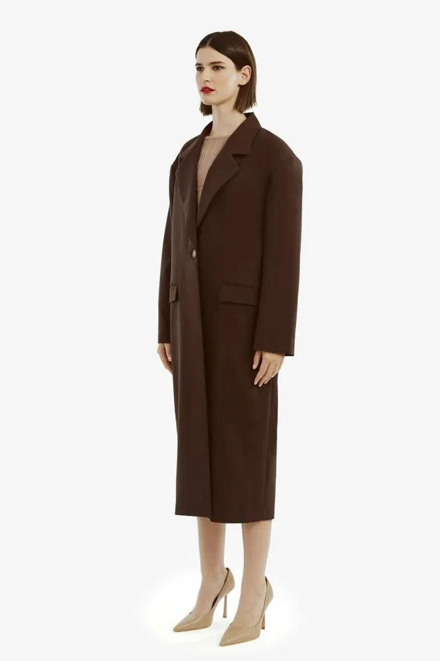 Bardot Coats Maika Oversized Coat In Dark Choco 8211 Women Bardot Coats Maika Oversized Coat In Dark Choco 8211 Women