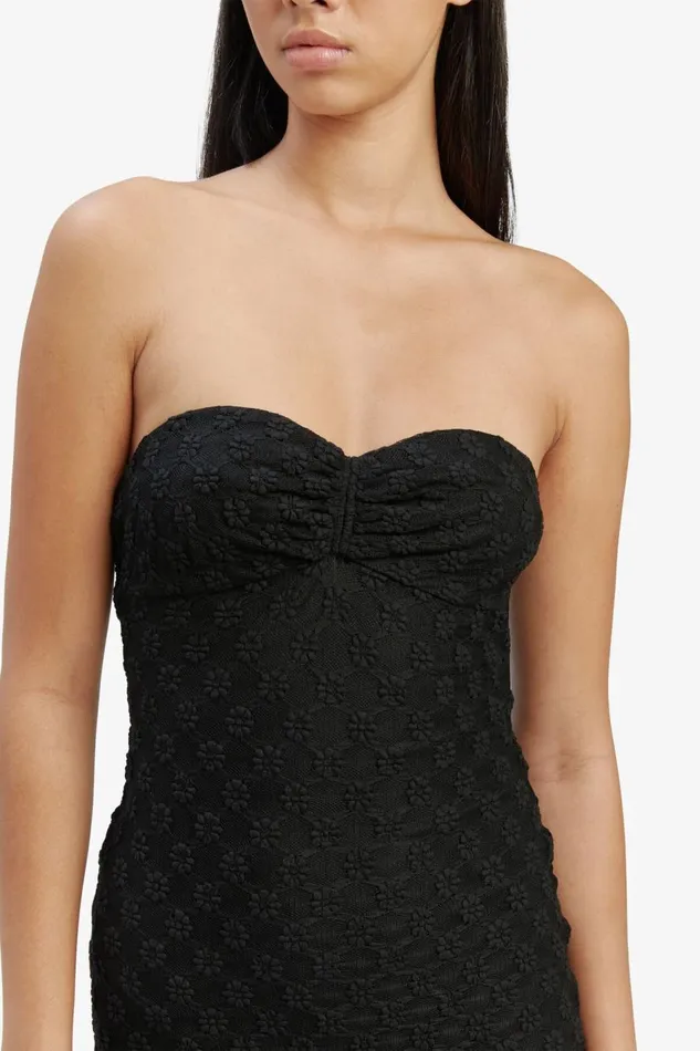 Bardot Day To Night Dresses Adoni Strapless Midi Dress In Black 8211 Women