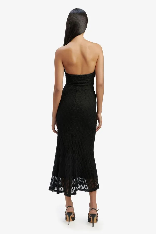 Bardot Day To Night Dresses Adoni Strapless Midi Dress In Black 8211 Women