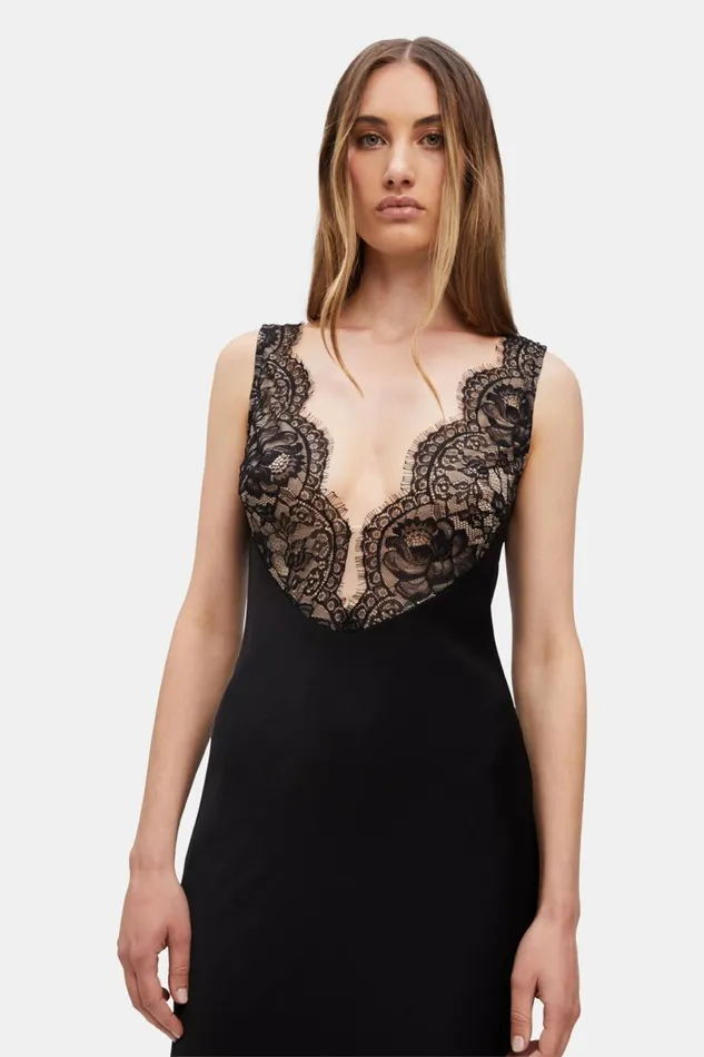 Bardot Day To Night Dresses Hayden Lace Slip Dress In Black 8211 Women Bardot Day To Night Dresses Hayden Lace Slip Dress In Black 8211 Women