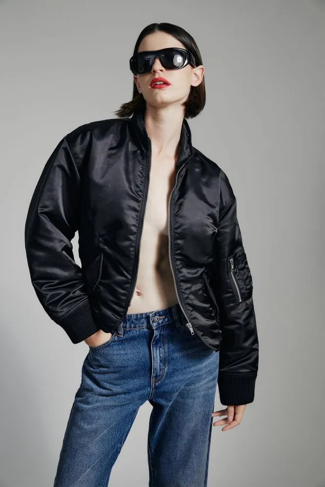 Bardot Jackets Fitted Bomber Jacket In Black 8211 Women