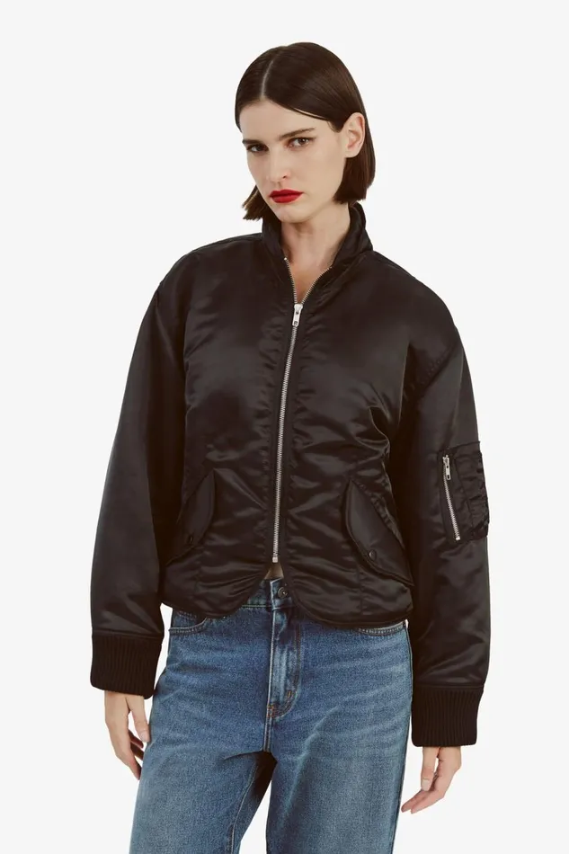 Bardot Jackets Fitted Bomber Jacket In Black 8211 Women Bardot Jackets Fitted Bomber Jacket In Black 8211 Women