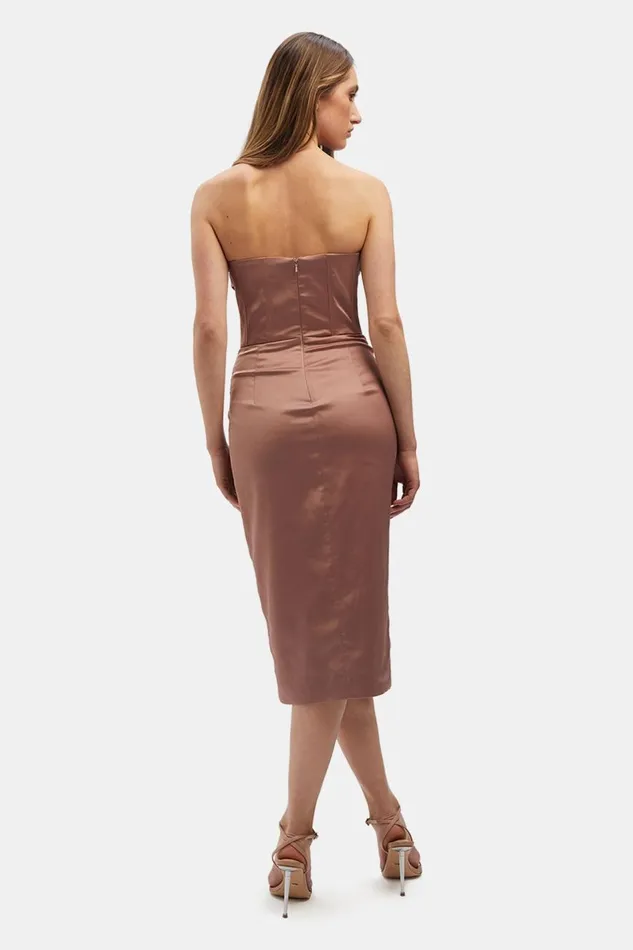 Bardot Occasion Dresses Jamila Corset Dress In Latte 8211 Women