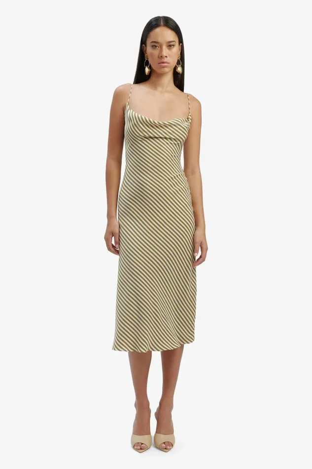 Bardot Occasion Dresses Olympia Stripe Slip Dress In Green Stripe 8211 Women Bardot Occasion Dresses Olympia Stripe Slip Dress In Green Stripe 8211 Women