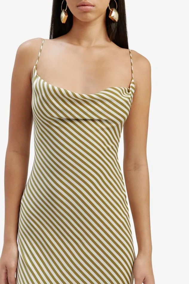 Bardot Occasion Dresses Olympia Stripe Slip Dress In Green Stripe 8211 Women Bardot Occasion Dresses Olympia Stripe Slip Dress In Green Stripe 8211 Women