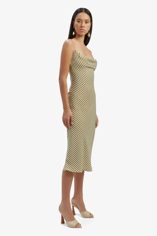 Bardot Occasion Dresses Olympia Stripe Slip Dress In Green Stripe 8211 Women Bardot Occasion Dresses Olympia Stripe Slip Dress In Green Stripe 8211 Women