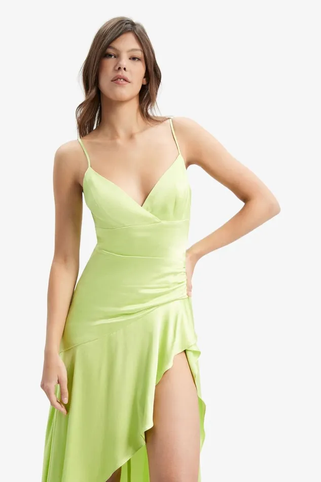 Bardot Occasion Dresses Sorella Midi Dress In Lime 8211 Women