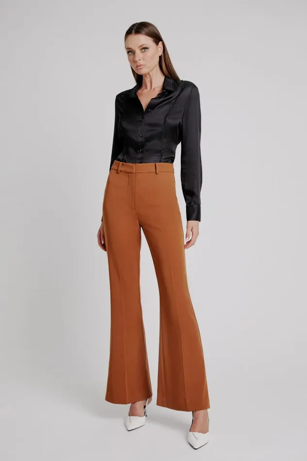 Bardot Pants Halifax Slim Flare Pant In Chestnut 8211 Women
