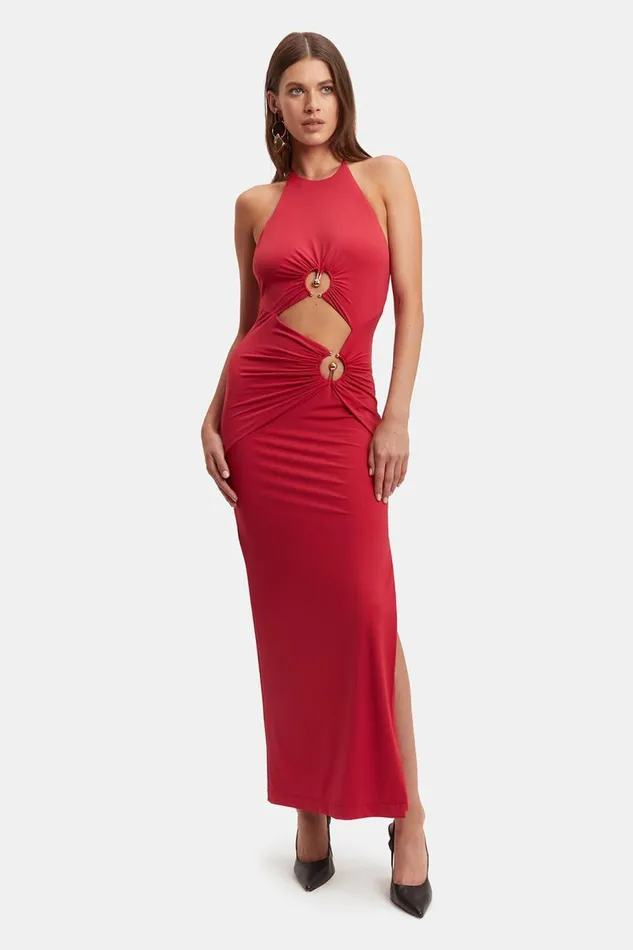 Bardot Party Dresses Neve Maxi Dress In Deep Red 8211 Women Bardot Party Dresses Neve Maxi Dress In Deep Red 8211 Women