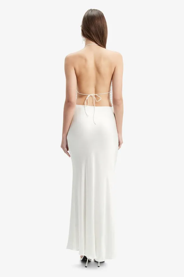Bardot Party Tops Elliptical Halter Top In Pearl 8211 Women Bardot Party Tops Elliptical Halter Top In Pearl 8211 Women