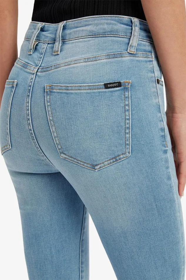 Bardot Skinny Jean Khloe Hi Crop Rip Jeans In Light Denim 8211 Women Bardot Skinny Jean Khloe Hi Crop Rip Jeans In Light Denim 8211 Women