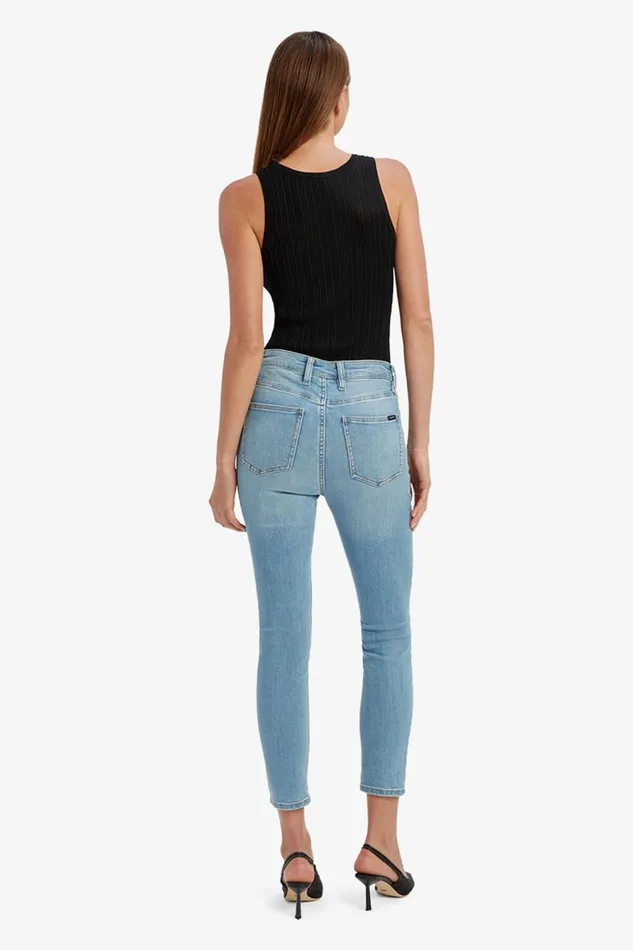 Bardot Skinny Jean Khloe Hi Crop Rip Jeans In Light Denim 8211 Women Bardot Skinny Jean Khloe Hi Crop Rip Jeans In Light Denim 8211 Women