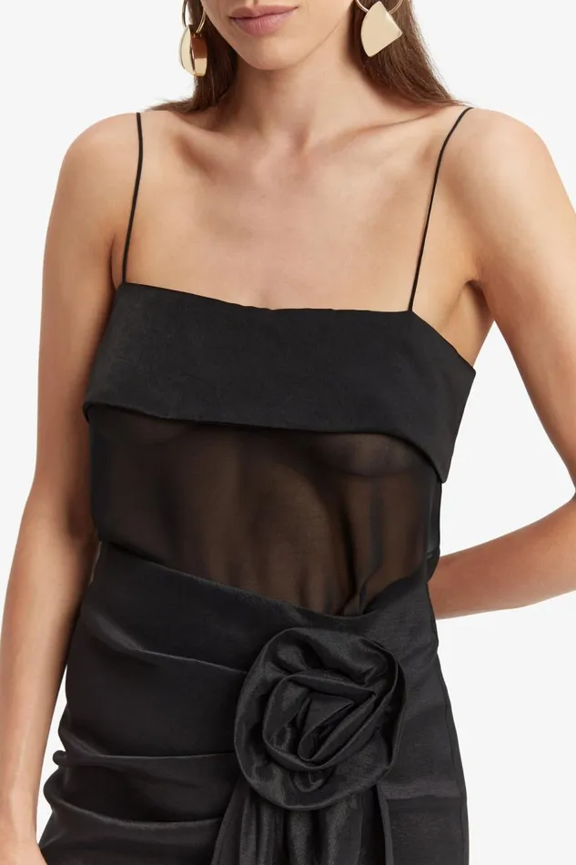 Bardot Tanks and Camis Gretel Sheer Cami In Black 8211 Women Bardot Tanks and Camis Gretel Sheer Cami In Black 8211 Women