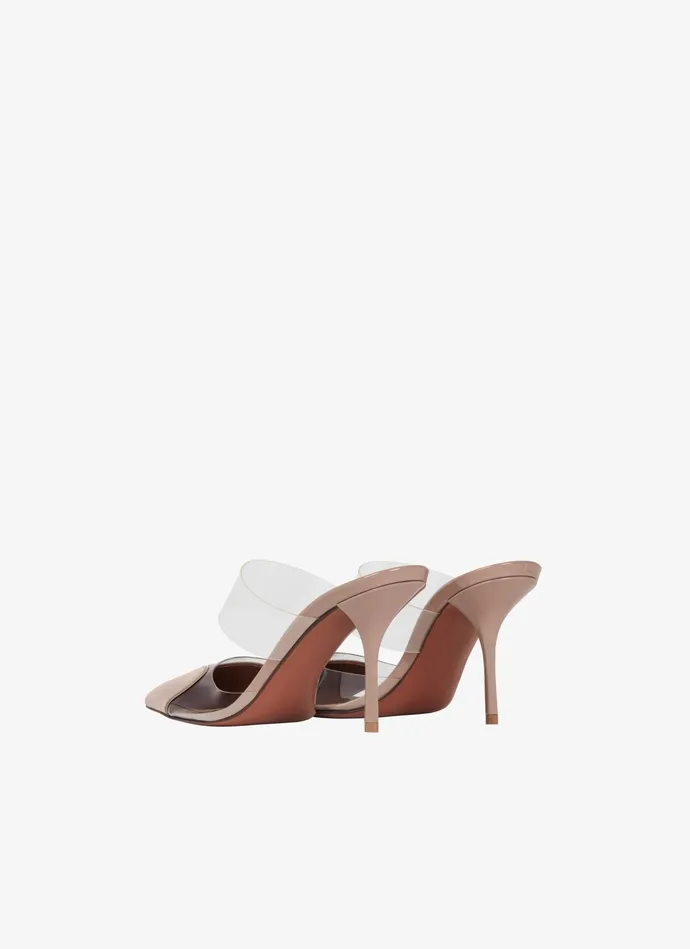 Beige LE COEUR MULES IN PATENT CALFSKIN Women Alaa Mules