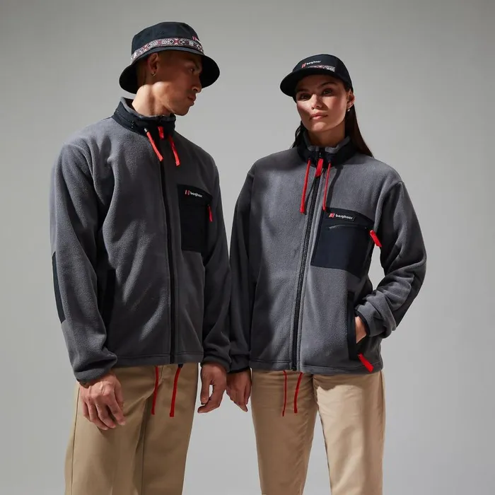 Berghaus Fleece Ascent 91 Fleece Jacket 8211 GreyBlack 8211 MenWomen