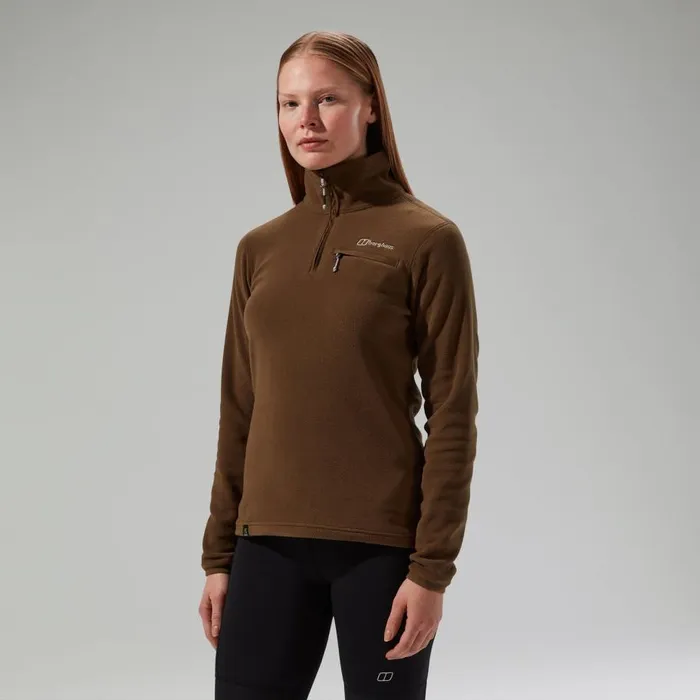 Berghaus Fleece Prism 20 Micro Half Zip Polartec Fleece 8211 Brown 8211 Women Berghaus Fleece Prism 20 Micro Half Zip Polartec Fleece 8211 Brown 8211 Women