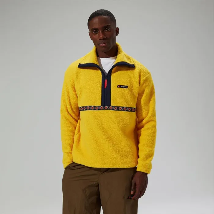 Berghaus Fleece Rhynie Aztec Half Zip Fleece 8211 YellowBlue 8211 MenWomen Berghaus Fleece Rhynie Aztec Half Zip Fleece 8211 YellowBlue 8211 MenWomen