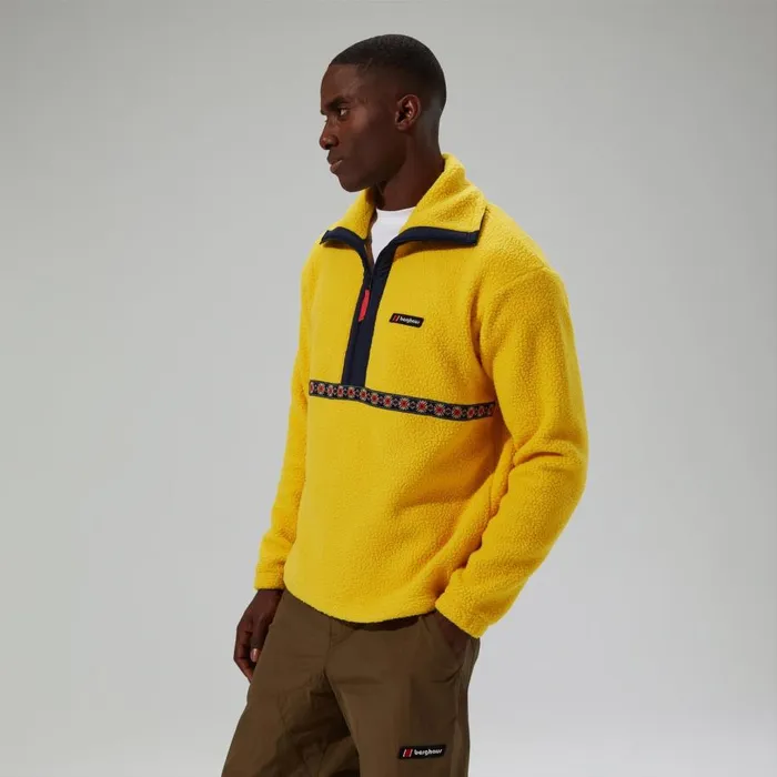 Berghaus Fleece Rhynie Aztec Half Zip Fleece 8211 YellowBlue 8211 MenWomen Berghaus Fleece Rhynie Aztec Half Zip Fleece 8211 YellowBlue 8211 MenWomen