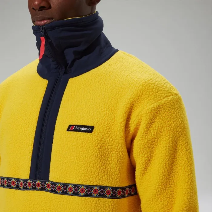 Berghaus Fleece Rhynie Aztec Half Zip Fleece 8211 YellowBlue 8211 MenWomen Berghaus Fleece Rhynie Aztec Half Zip Fleece 8211 YellowBlue 8211 MenWomen