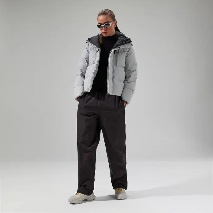 Berghaus Insulated Saffren Hooded Down Insulated Jacket 8211 GreyBlack 8211 Women Berghaus Insulated Saffren Hooded Down Insulated Jacket 8211 GreyBlack 8211 Women