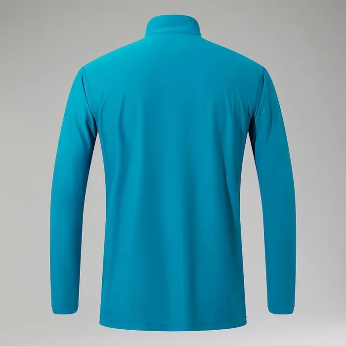 Berghaus TShirts 247 Half Zip Long Sleeve Tech Tee 8211 Turquoise 8211 Men