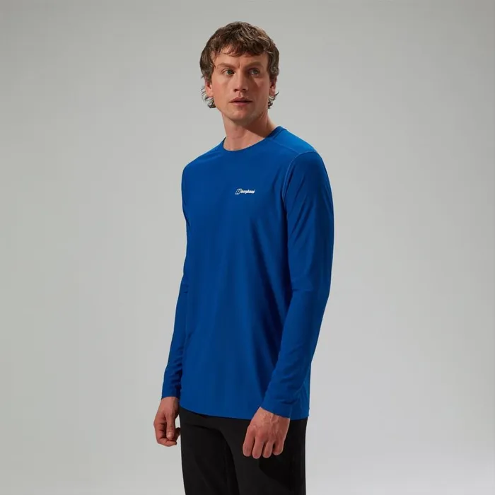 Berghaus TShirts 247 Crew Long Sleeve Tech Tee 8211 Blue 8211 Men Berghaus TShirts 247 Crew Long Sleeve Tech Tee 8211 Blue 8211 Men