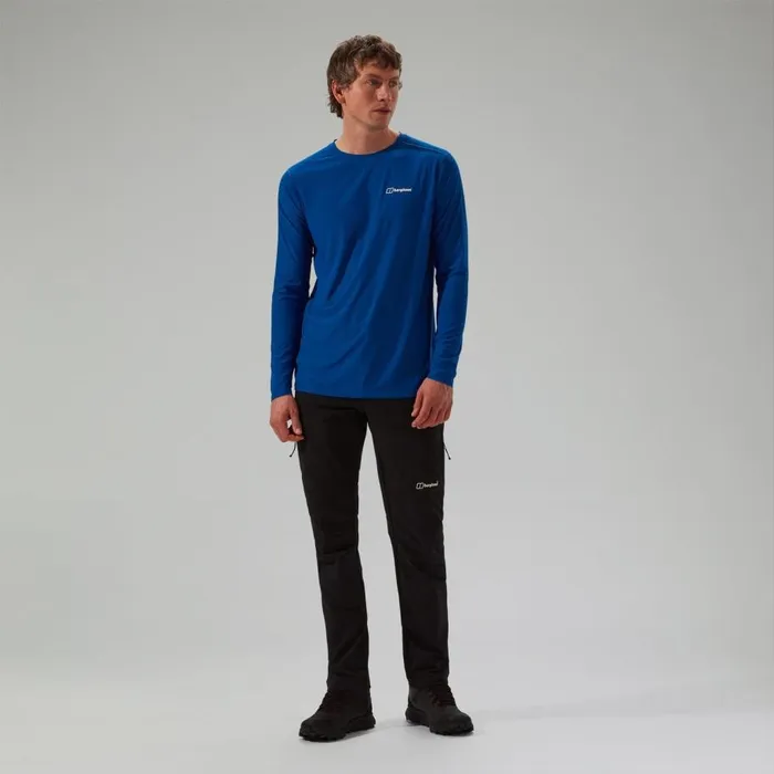 Berghaus TShirts 247 Crew Long Sleeve Tech Tee 8211 Blue 8211 Men Berghaus TShirts 247 Crew Long Sleeve Tech Tee 8211 Blue 8211 Men