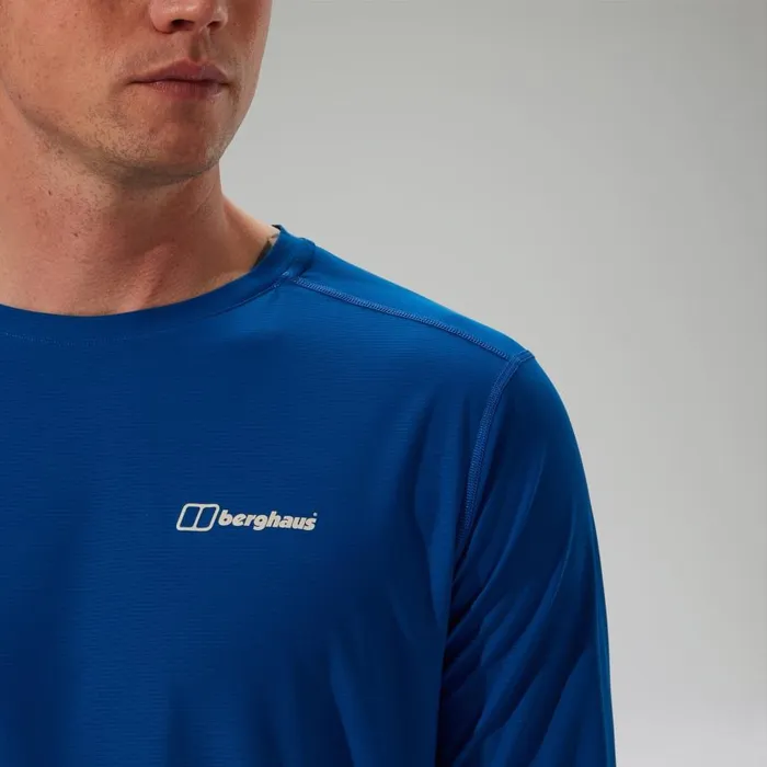 Berghaus TShirts 247 Crew Long Sleeve Tech Tee 8211 Blue 8211 Men Berghaus TShirts 247 Crew Long Sleeve Tech Tee 8211 Blue 8211 Men