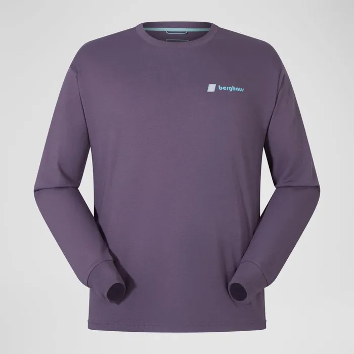 Berghaus TShirts Mera Peak Long Sleeve TShirt 8211 Purple 8211 MenWomen